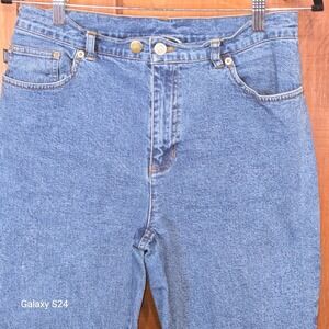 Lauren Jeans Co Ralph Lauren Petite Denim Jeans Distressed Raw Hem Blue 8P